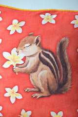 Soft breath shared by frangipani and squirrel 🌼