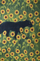 Black panther with a sunflower soul 🌼