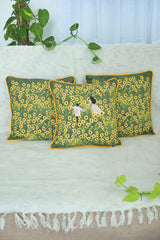 Running together in a Sunflower field (set of three)