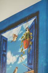 Sparrows gather as the radio plays 🌼