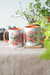 A parrot who loves the gulmohor