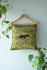 Black panther with a sunflower soul 🌼