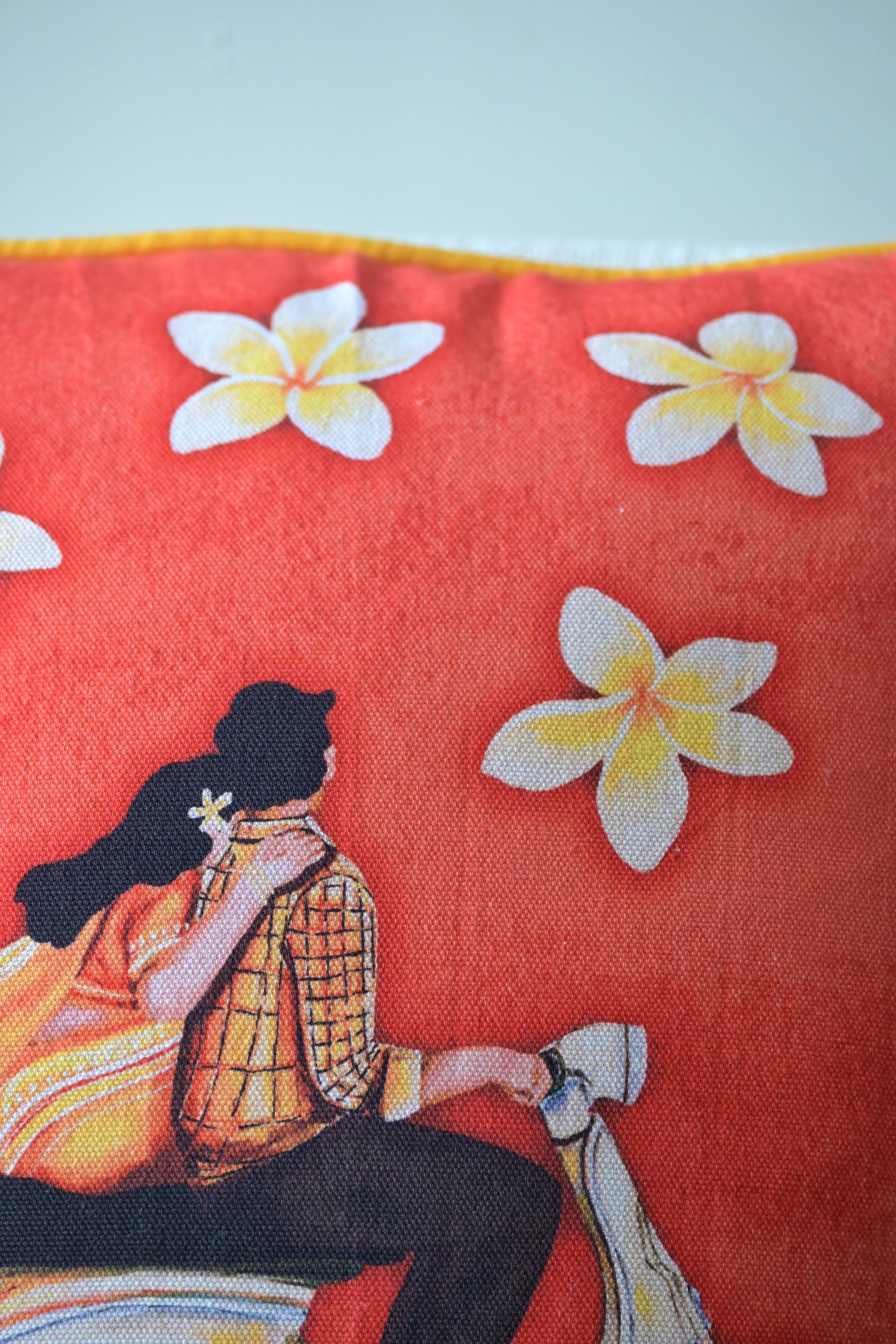 Retro scooter ride with Frangipani