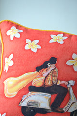 Retro scooter ride with Frangipani