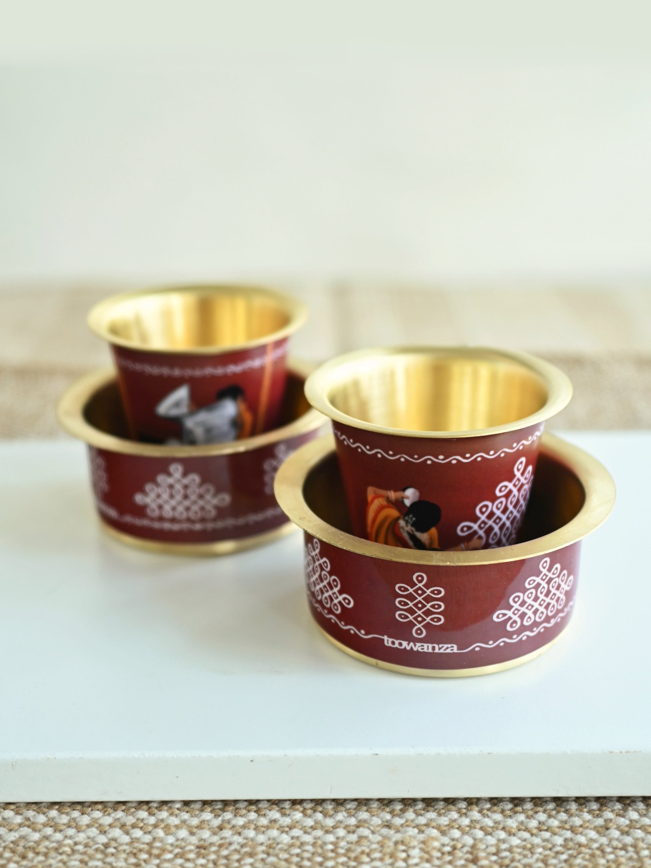 Blissful mornings with Kolam (set of two)